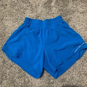 Lululemon bright blue hotty hot short